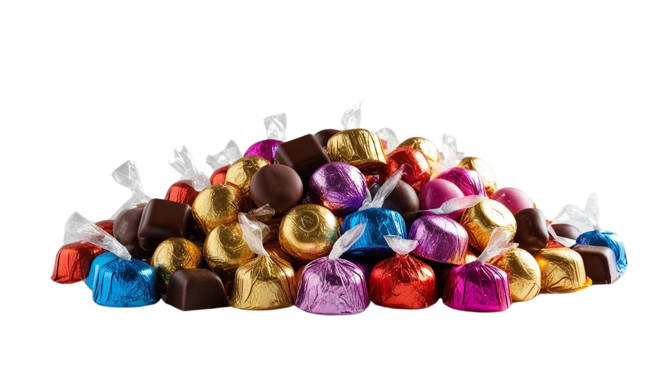 Individually wrapped chocolates