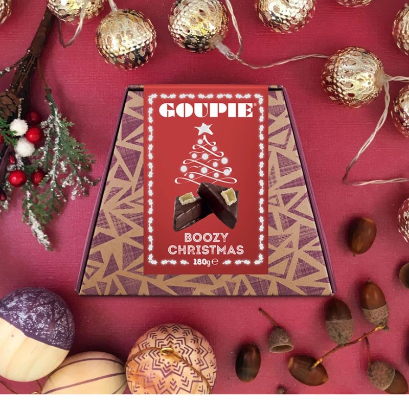 Goupie Boozy Christmas Chocolate 180g