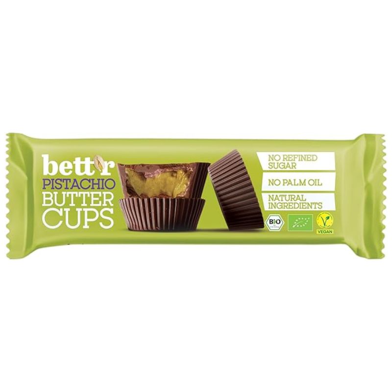 Bett’r Organic Pistachio Butter Cups 39g