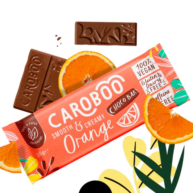 Caroboo Smooth & Creamy Orange Choco Bar 35g