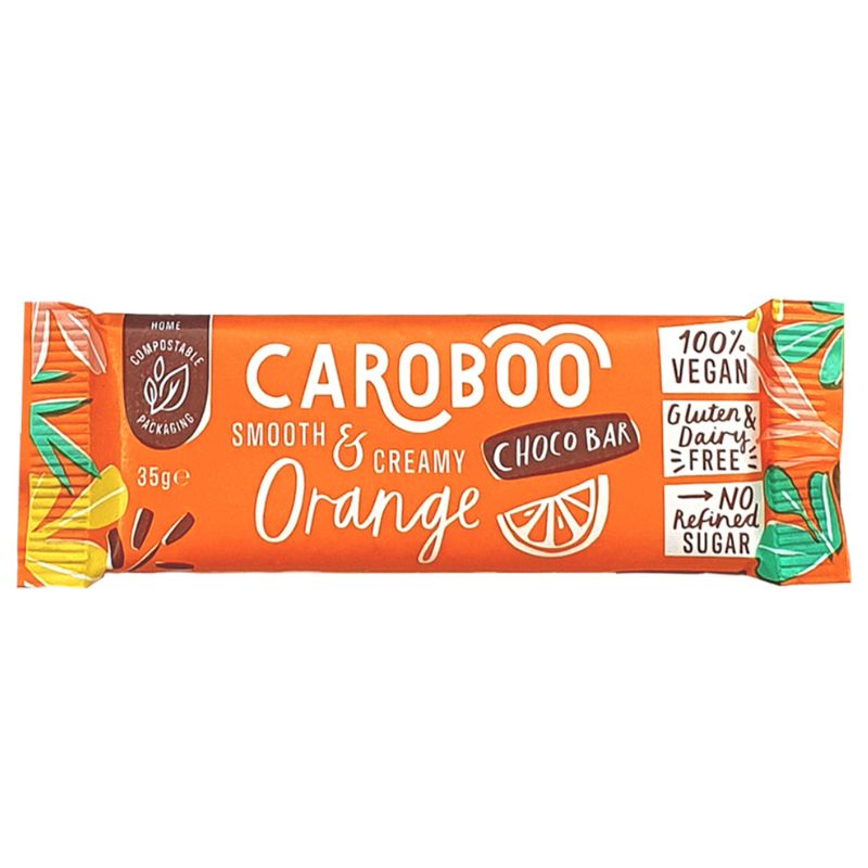 Caroboo Smooth & Creamy Orange Choco Bar 35g