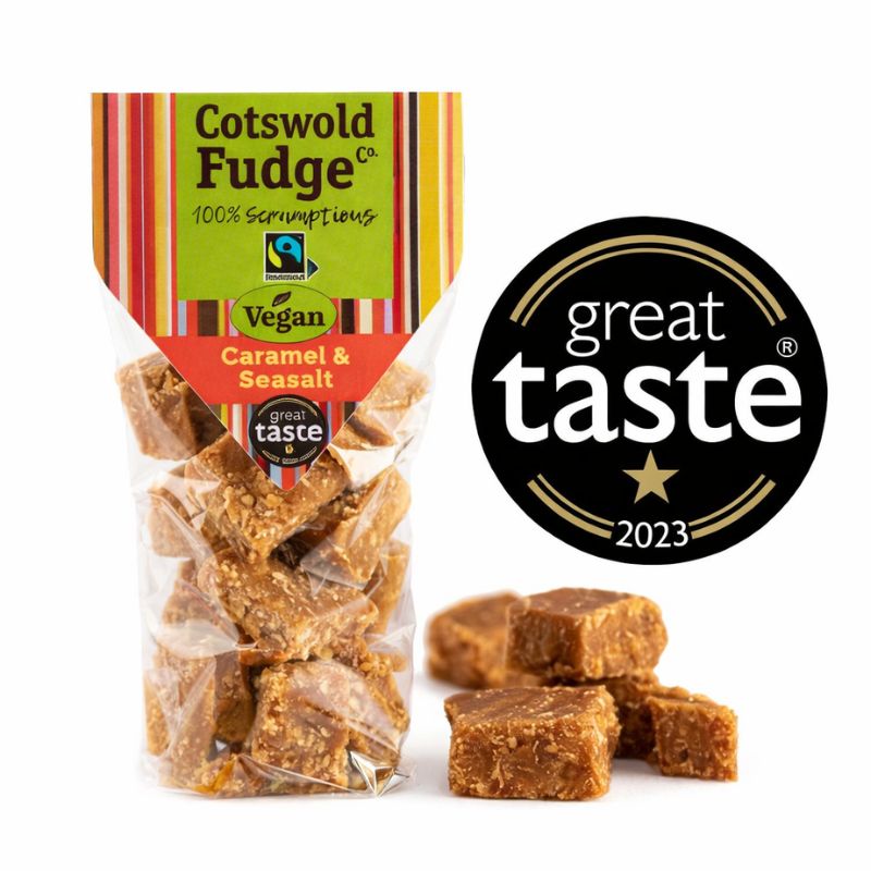 Cotswold Vegan Caramel & Seasalt Fudge 150g