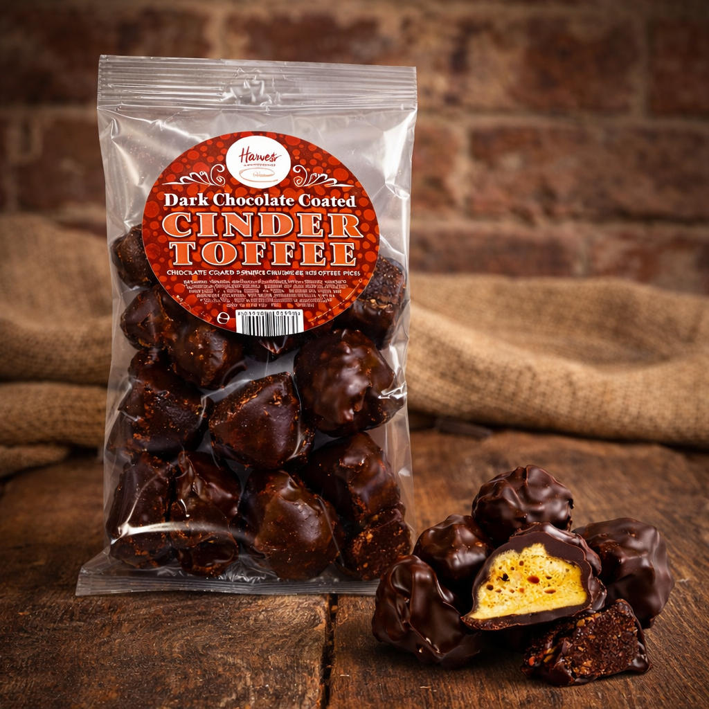 Chocolate Cinder Toffee 130g (Vegan Honeycomb)