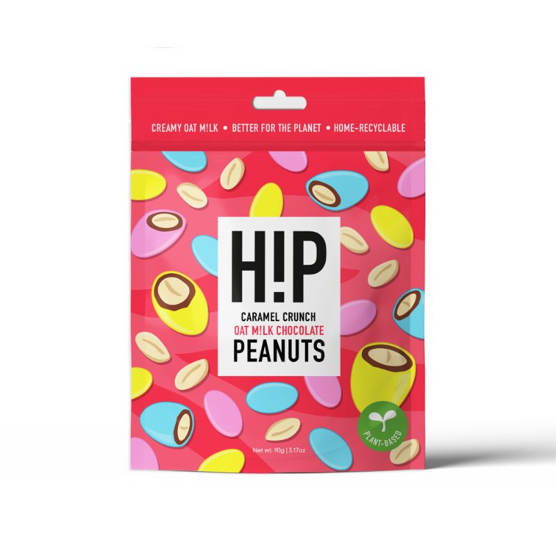 H!P Caramel Crunch Oat Milk Chocolate Peanuts 90g