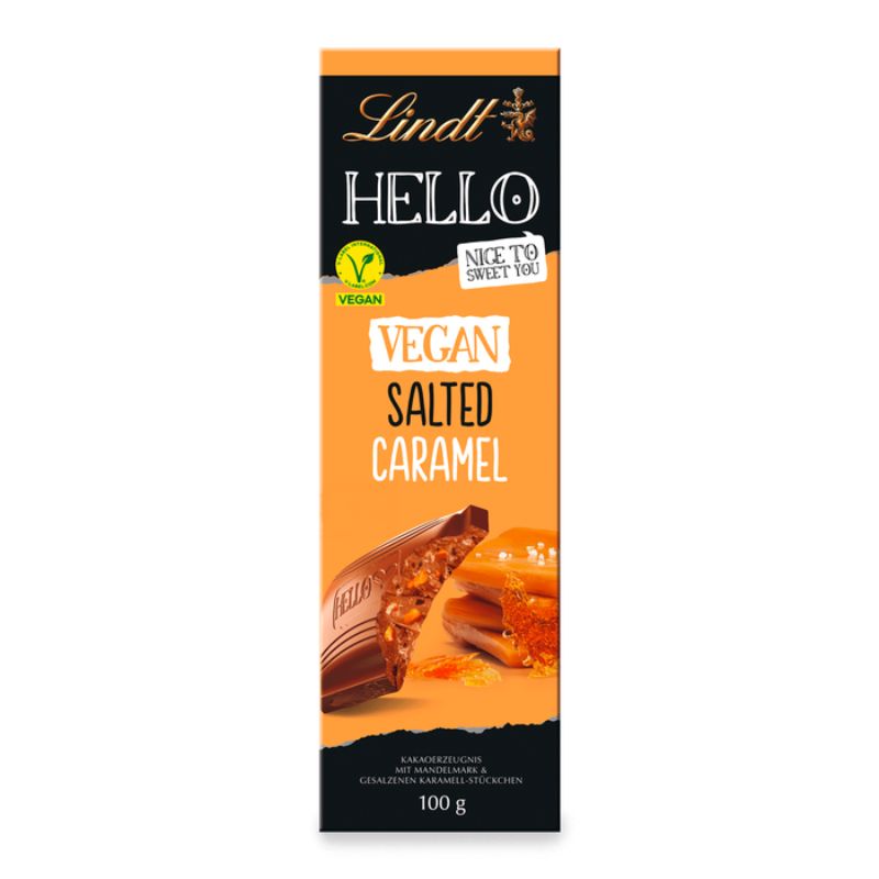 Lindt Hello Vegan Salted Caramel M*lk Chocolate 100g