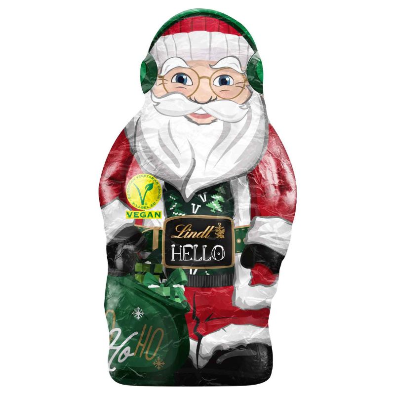 Lindt Hello Vegan Oat Milk Chocolate Santa 12cm 80g