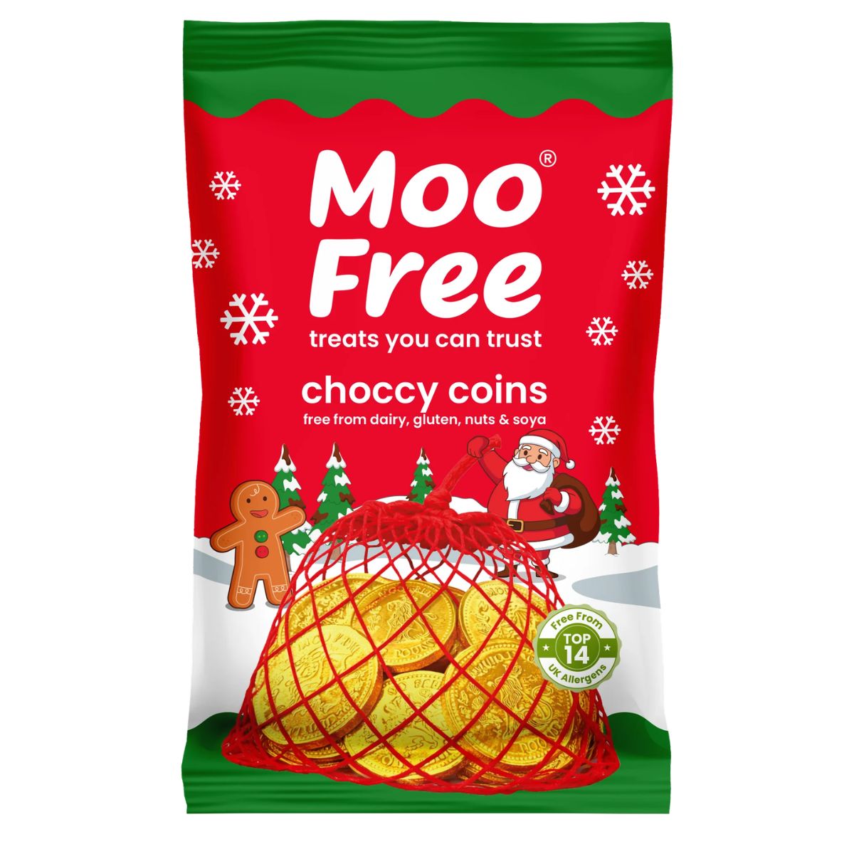 Moo Free M*lk Choccy Coins 49g