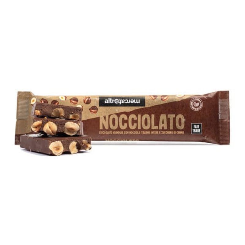 Nocciolato Gianduia & Whole Hazelnuts Large Chocolate Bar 125g