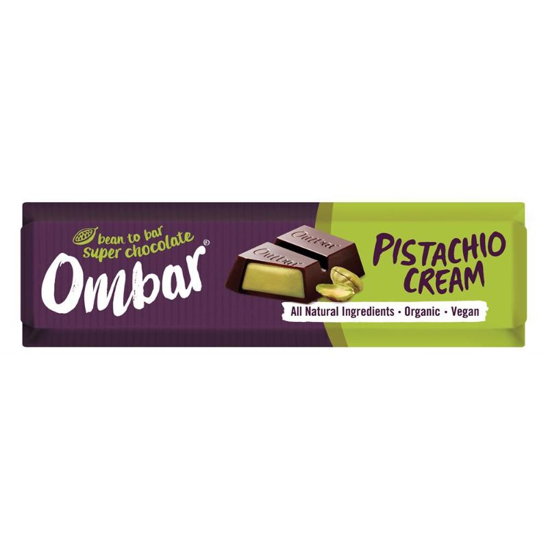 Ombar Organic Pistachio Cream Chocolate Bar 42g