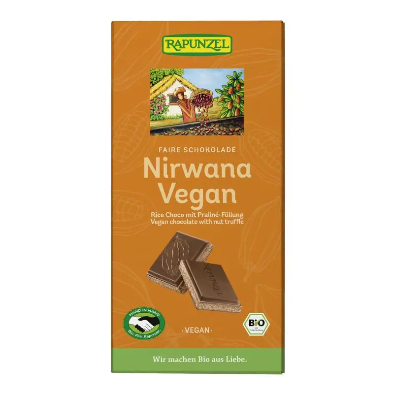 Rapunzel Organic Nirwana Praline Bar 100g Chocolate