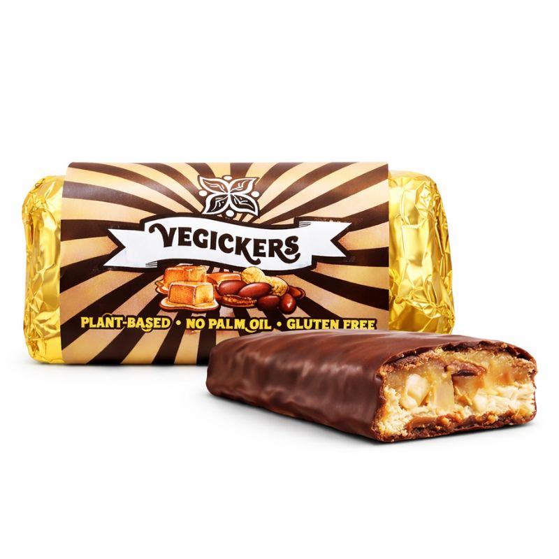 Vegickers Peanuts & Caramel Swedish Chocolate Bar 50g