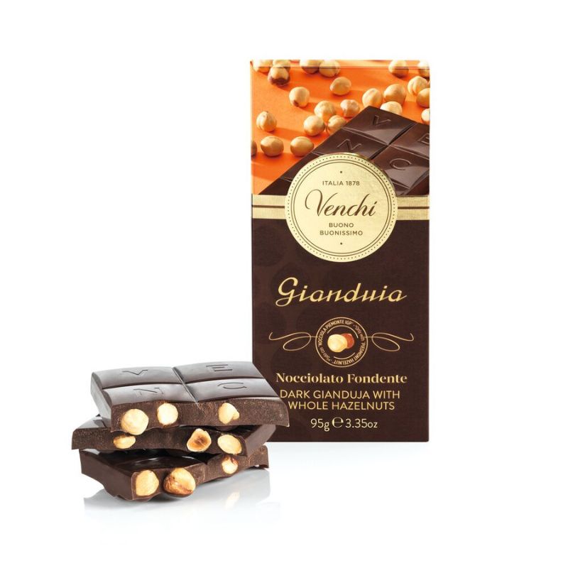 Venchi Gianduia with Piedmont Whole Hazelnuts 95g