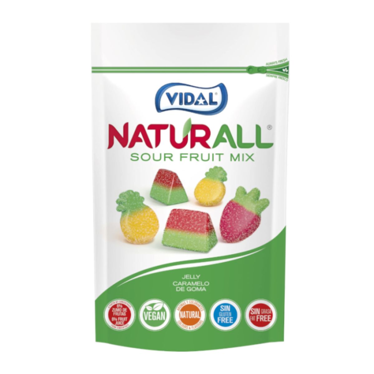Vidal Sour Fruit Mix Jelly Sweets 180g