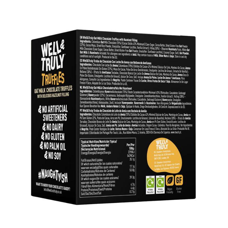 Well & Truly Oat Milk Chocolate Truffles 100g