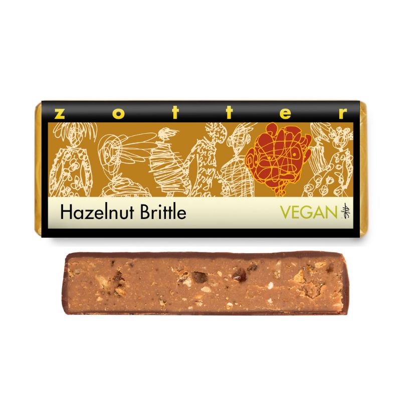 Zotter Hazelnut Brittle Organic Chocolate 70g