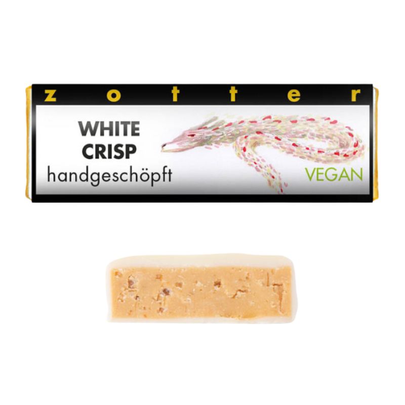 Zotter Organic White Crisp Mini Bar 20g