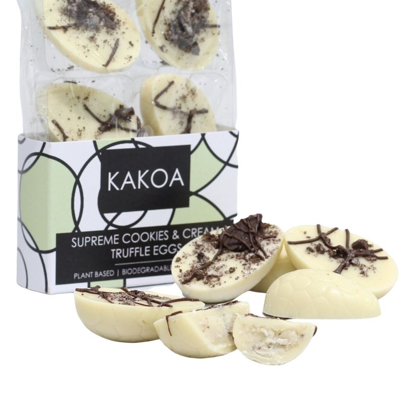 Kakoa Supreme Cookies & Cream Truffle Eggs 60g