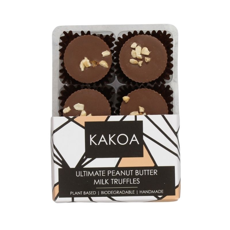 Kakoa Ultimate Peanut Butter Vegan Milk Chocolate Truffles 75g