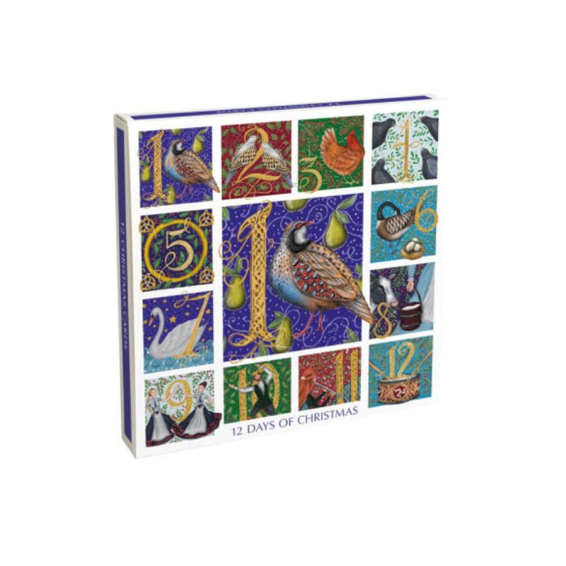 12 Days of Christmas Greetings Cards Boxset by Catherine Rowe