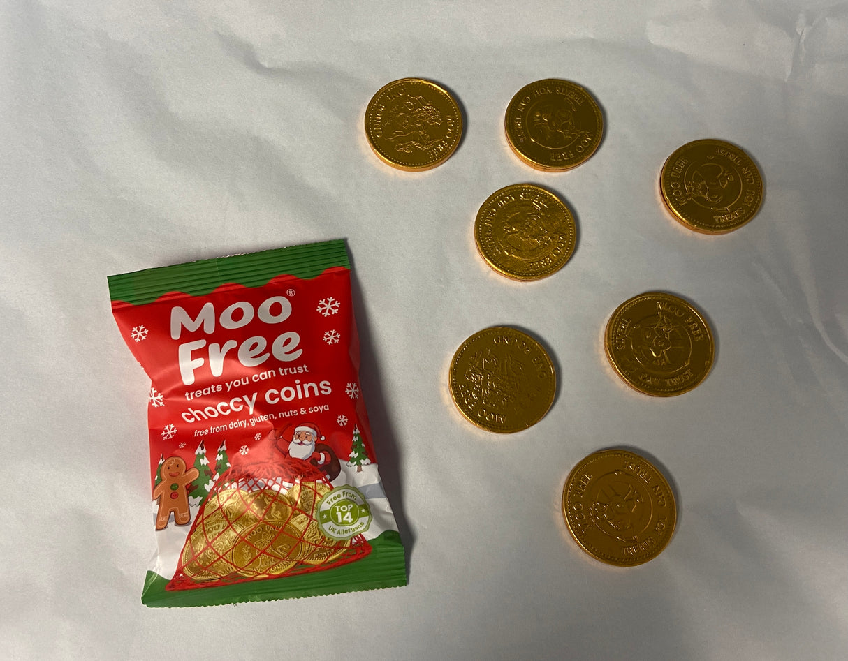 Moo Free M*lk Choccy Coins 49g