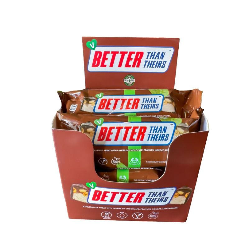 Better Than Theirs Bar 80g (Chocolate, Peanuts, Nougat, & Caramel)
