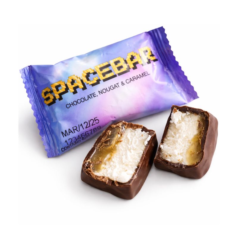 Mini Spacebar 25g (Chocolate, Nougat, & Caramel) – Vegan Town