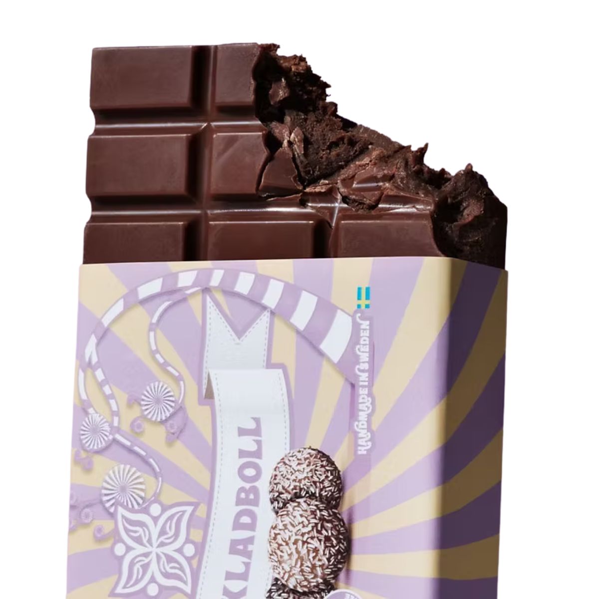 Swedish Chokladboll Bar 200g (Filled Bar with M*lk Choc & Rich Coffee Truffle)