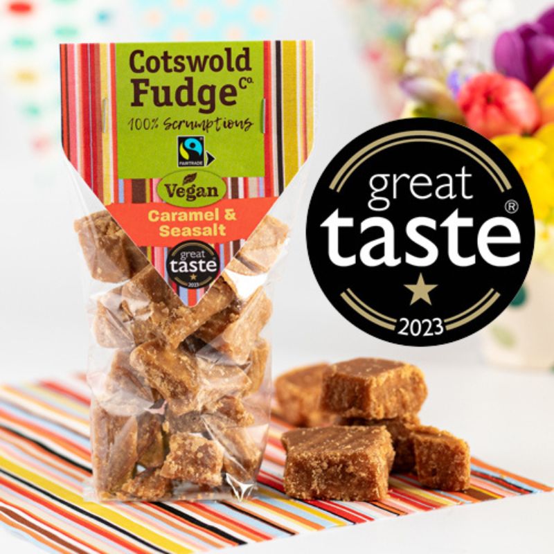 Cotswold Vegan Caramel & Seasalt Fudge 150g