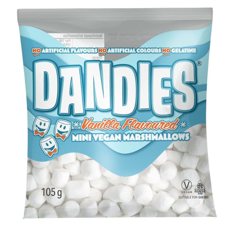 Dandies Mini Vegan Marshmallows 105g HOME BAKING/INGREDIENT