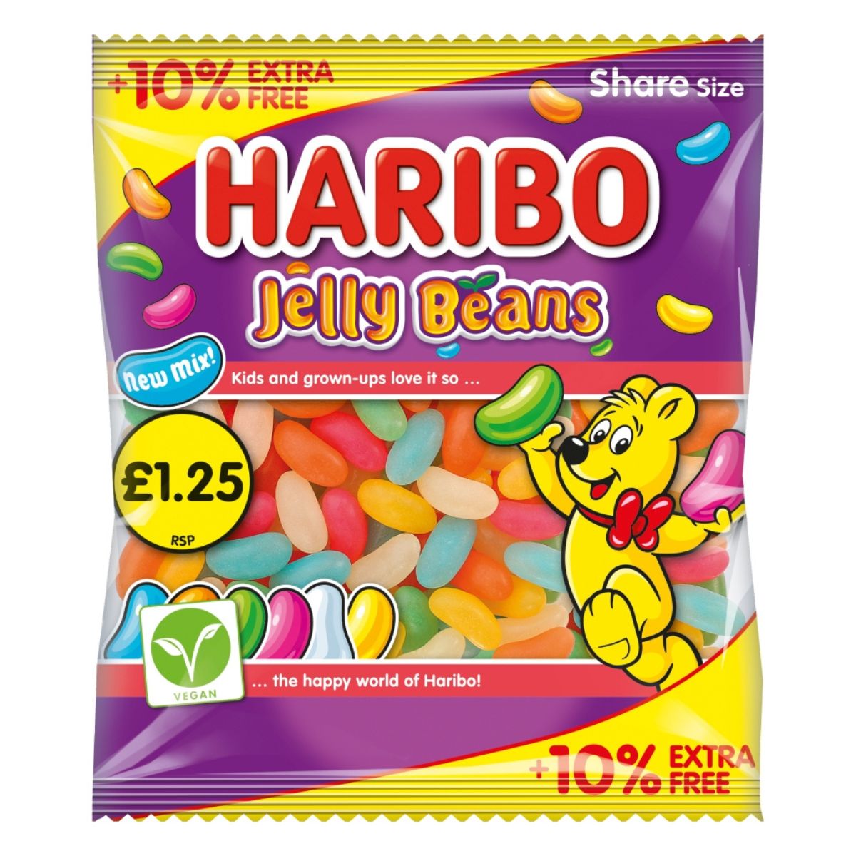Haribo Vegan Jelly Beans 154g
