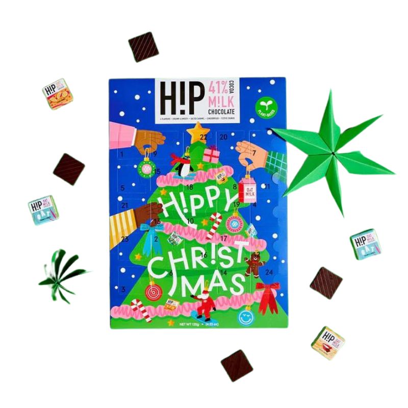 H!P Oat Milk Chocolate Vegan Advent Calendar 144g