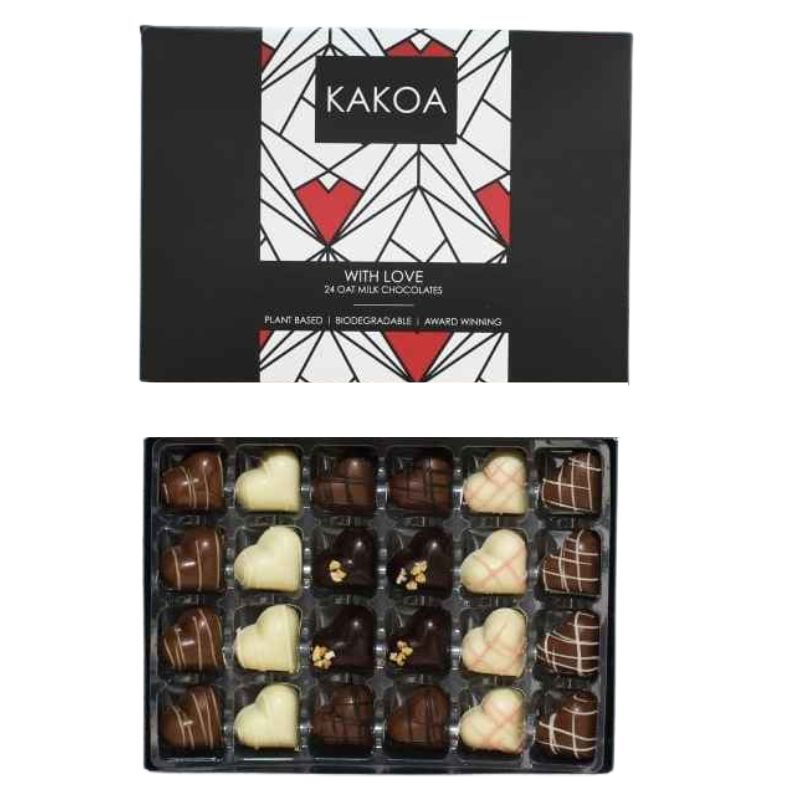 Kakoa 24 Oat Milk Chocolate Hearts Selection 305g