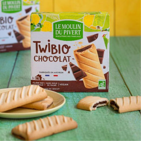 Le Moulin du Pivert Organic French Chocolate Filled Shortcrust Biscuits 150g