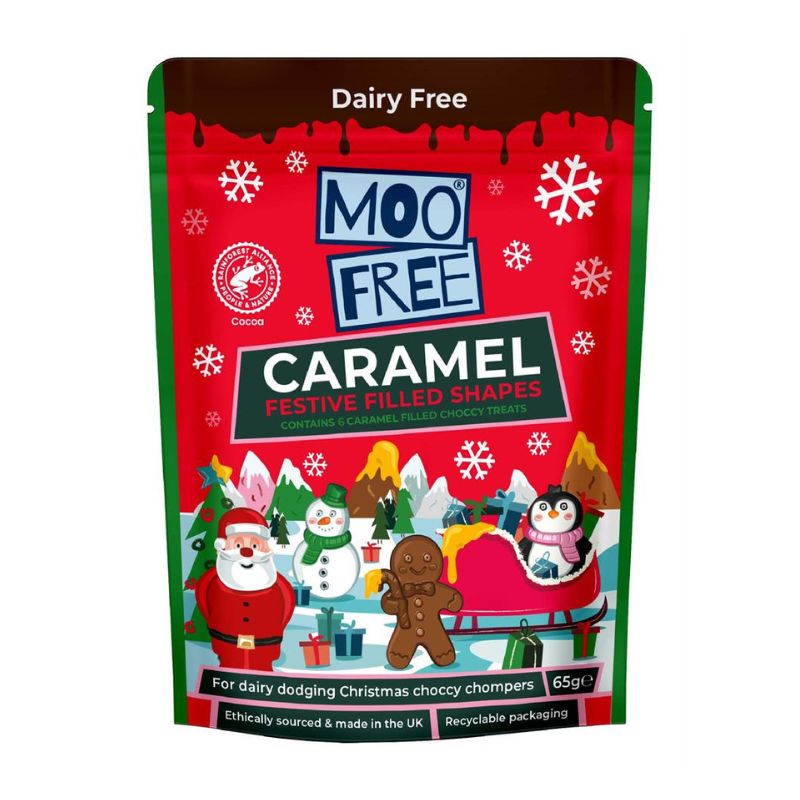 Moo Free Caramel Festive Filled Shapes 65g