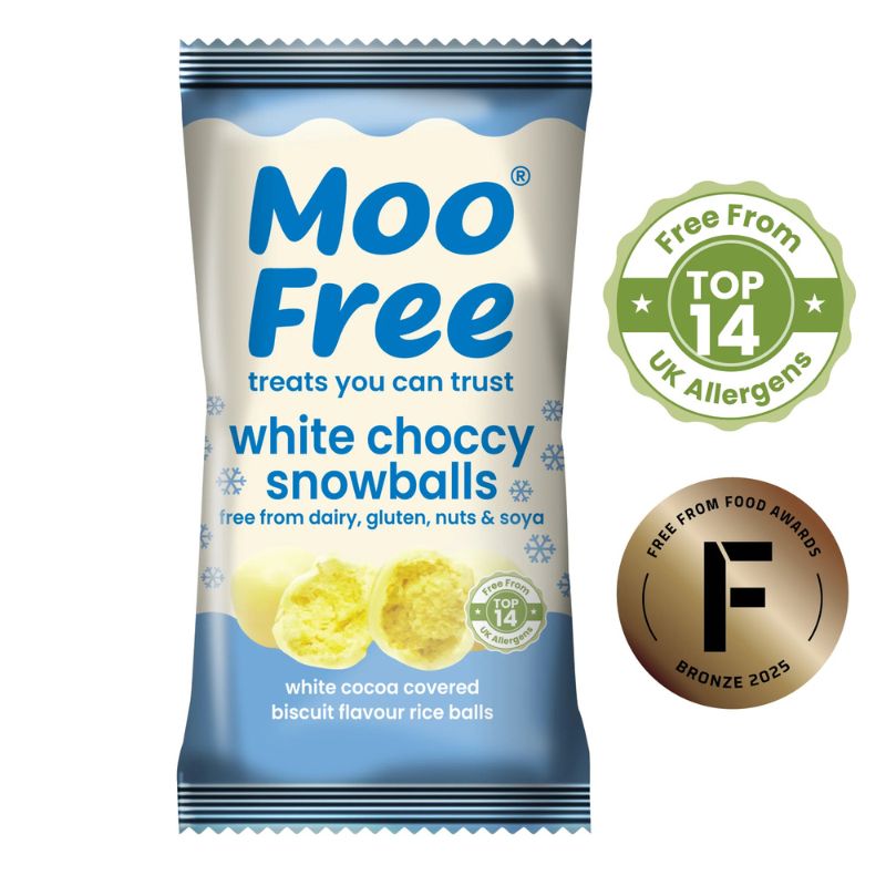 Moo Free White Choccy Snowballs 35g