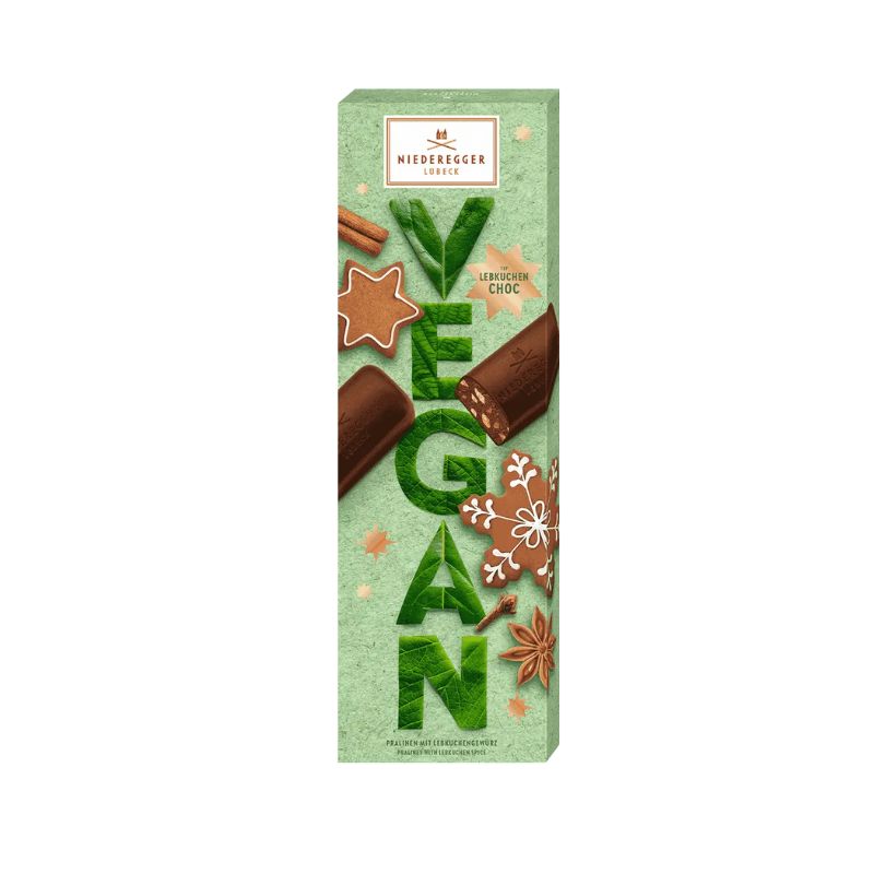 Niederegger Vegan Lebkuchen & Praline Gift Box of 8 Mini Bars 100g