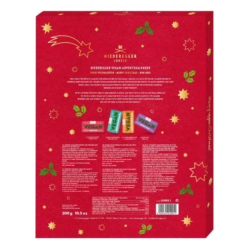 Niederegger Luxury Vegan Advent Calendar 300g
