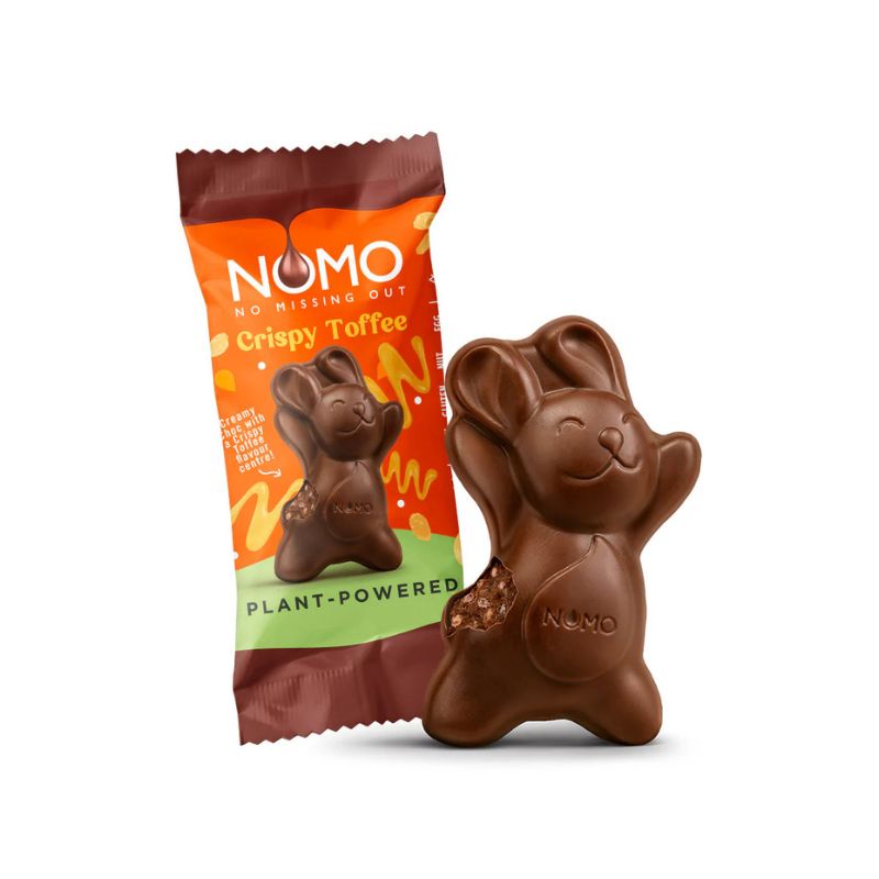 NoMo Crispy Toffee Choc Bunny 25g