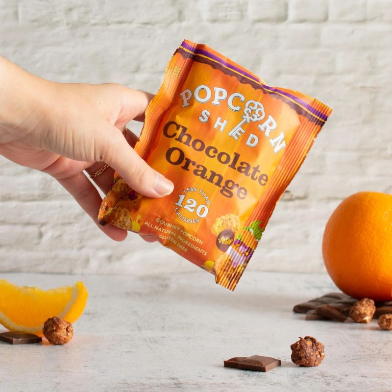 Chocolate Orange Gourmet Vegan Popcorn 24g
