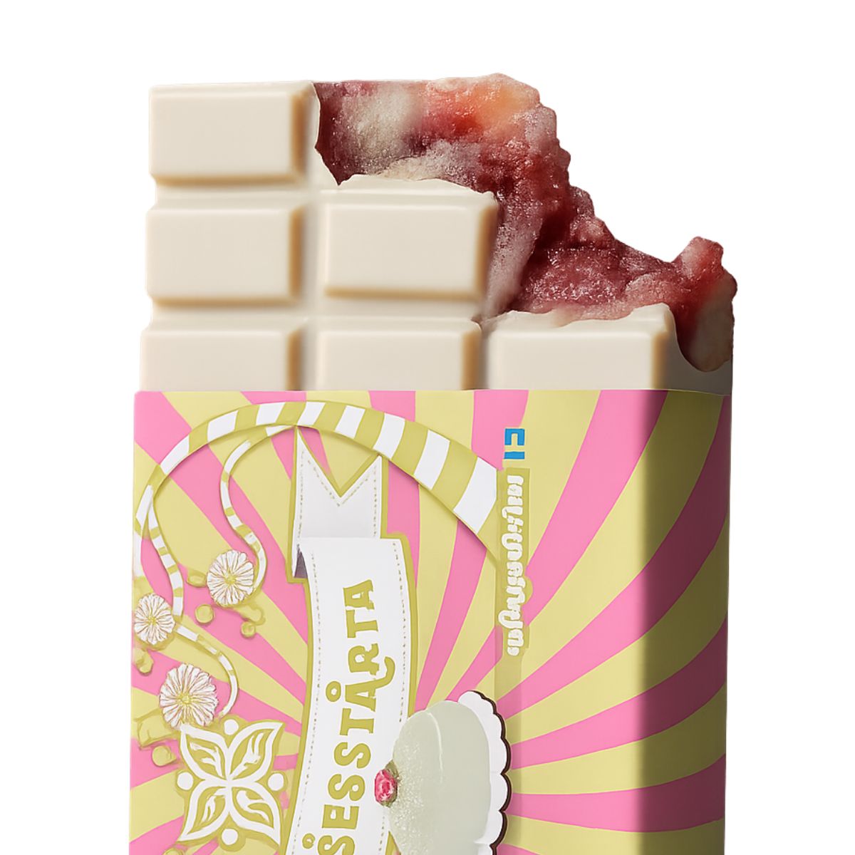 Swedish Princess Cake Bar 195g (Filled Bar with Creamy Custard and Tangy Raspberry Jam)