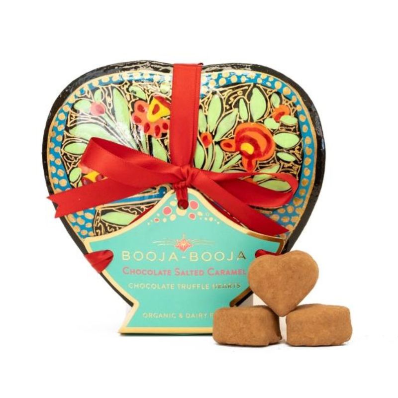 Booja Booja Salted Caramel Hearts in Hand-Painted Gift Box