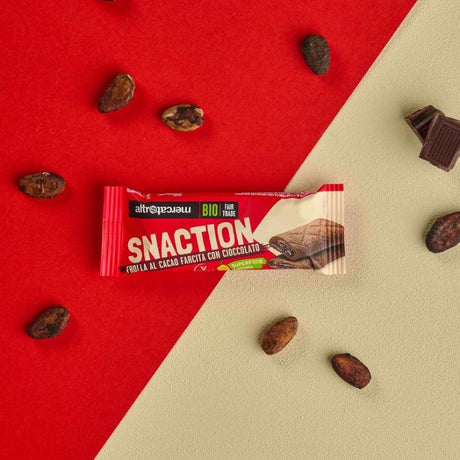 Snaction Organic Italian Chocolate Shortcrust Biscuits - 6x25g Multipack