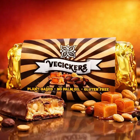 Vegickers Peanuts & Caramel Swedish Chocolate Bar 50g Chocolate Bars