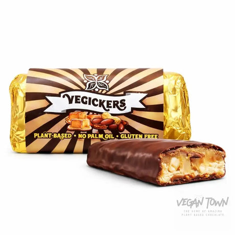 Vegickers Peanuts & Caramel Swedish Chocolate Bar 50g Chocolate Bars