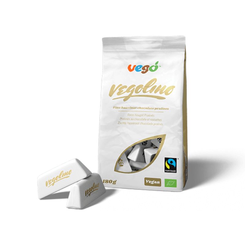 Vegolino Fine Hazelnut Chocolate Pralines Share Bag 180g