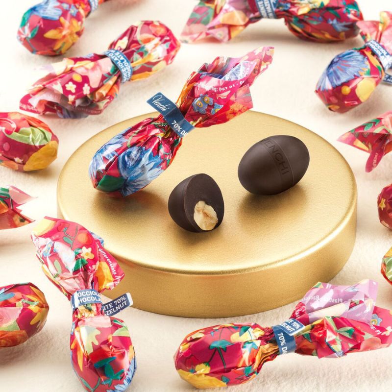 A Dozen Venchi Tufted Dark Hazelnut Eggs 144g