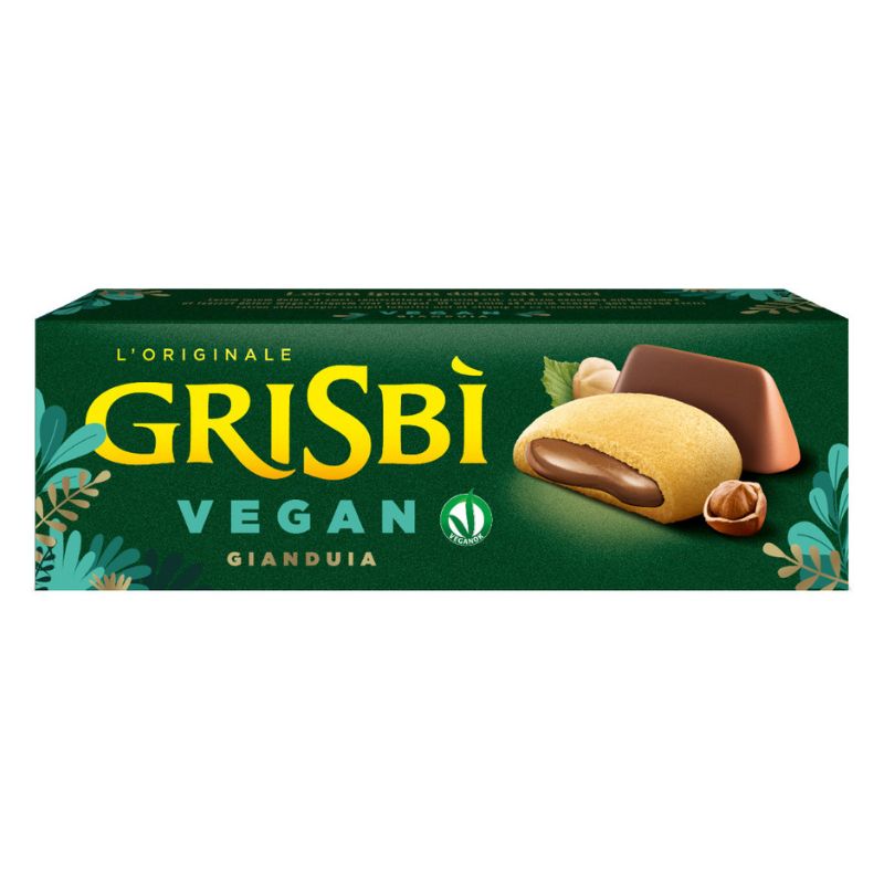 Vicenzi Vegan Grisbi Gianduia Filled Italian Biscuits 135g