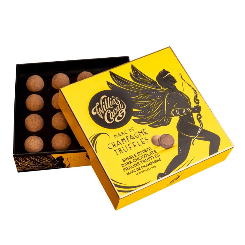 Willie's Cacao Box of 16 Champagne Truffles 110g