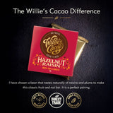 Willie's Cacao Hazelnut Raisin Dark Chocolate Bar 50g