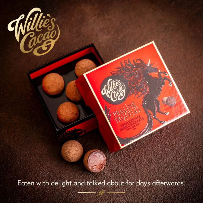 Willie's Cacao Praline Truffles Gift Box 35g